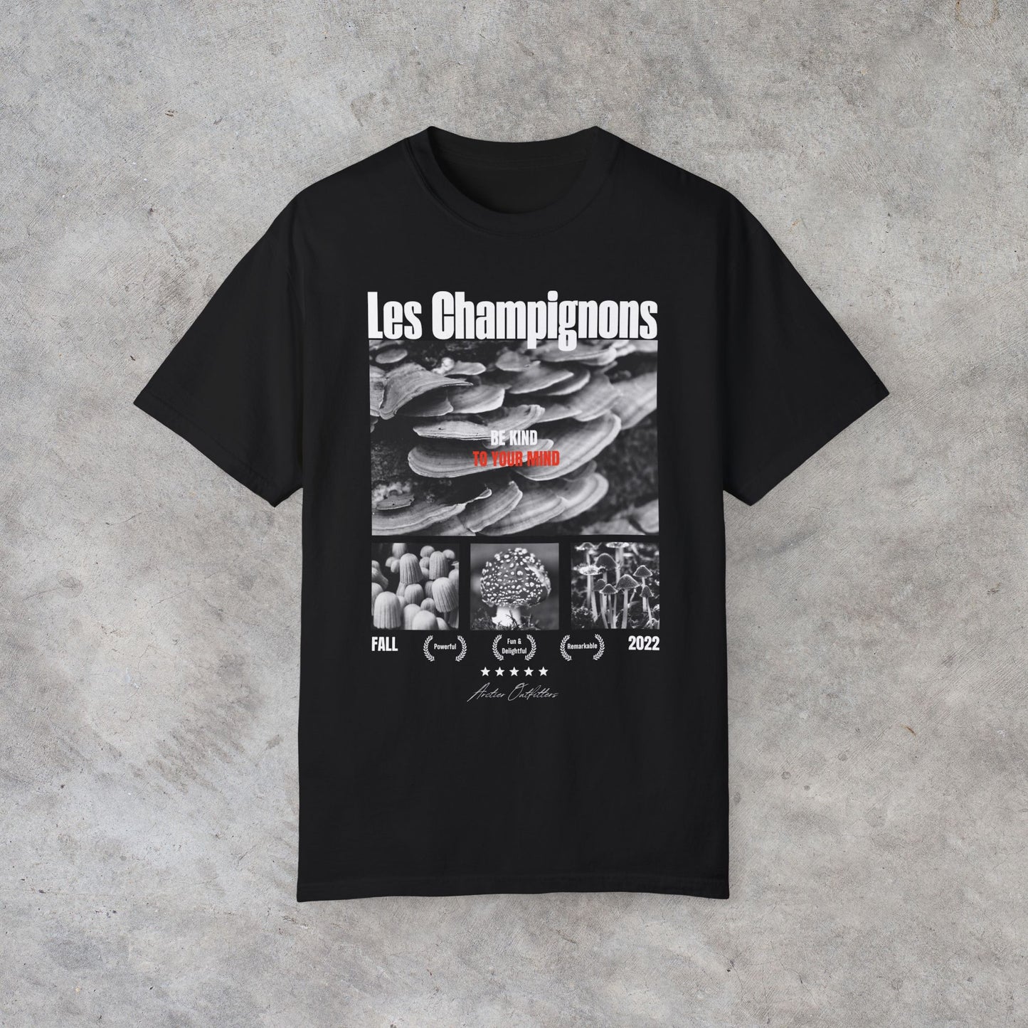 Les Champignons Graphic Tee (front print)