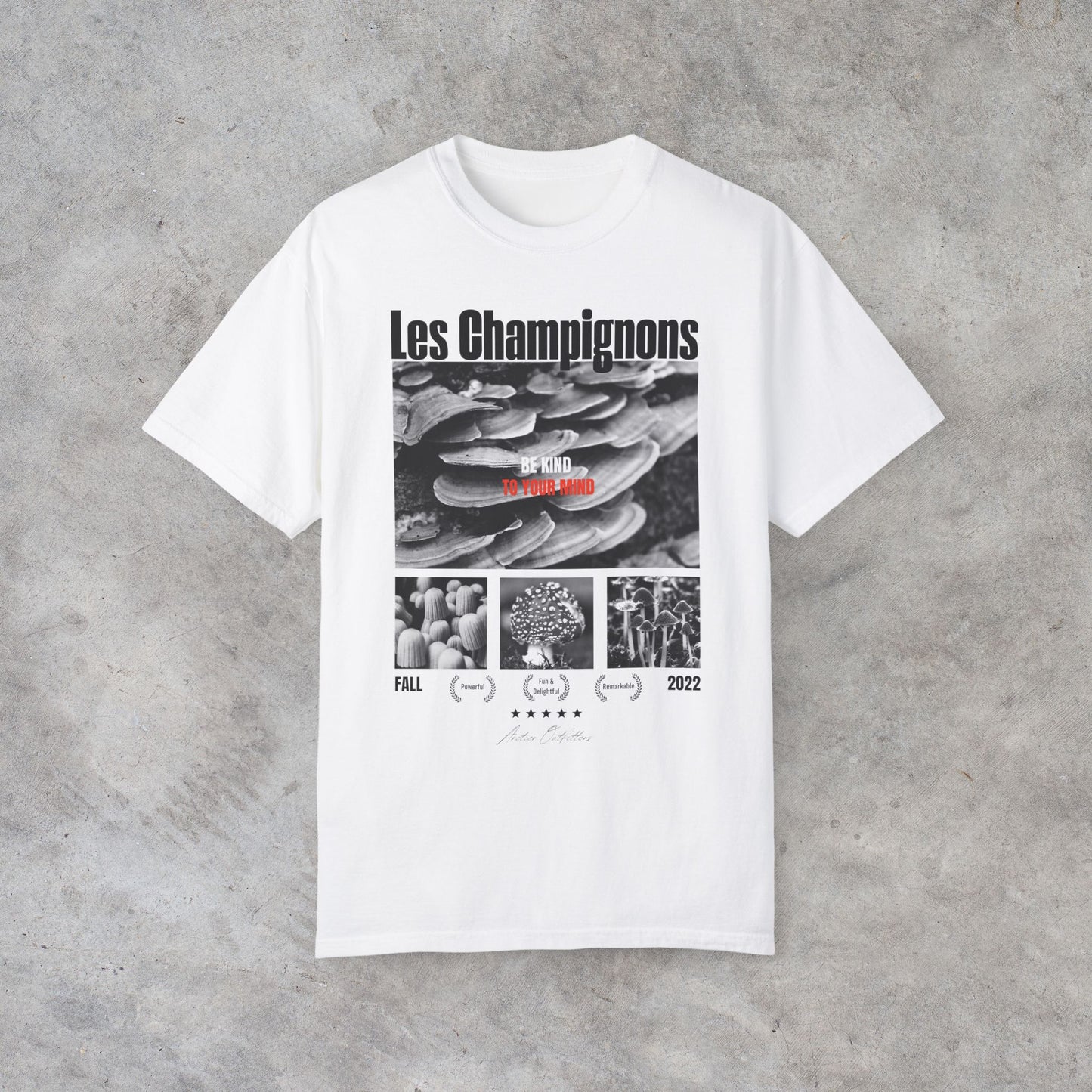 Les Champignons Graphic Tee (front print)