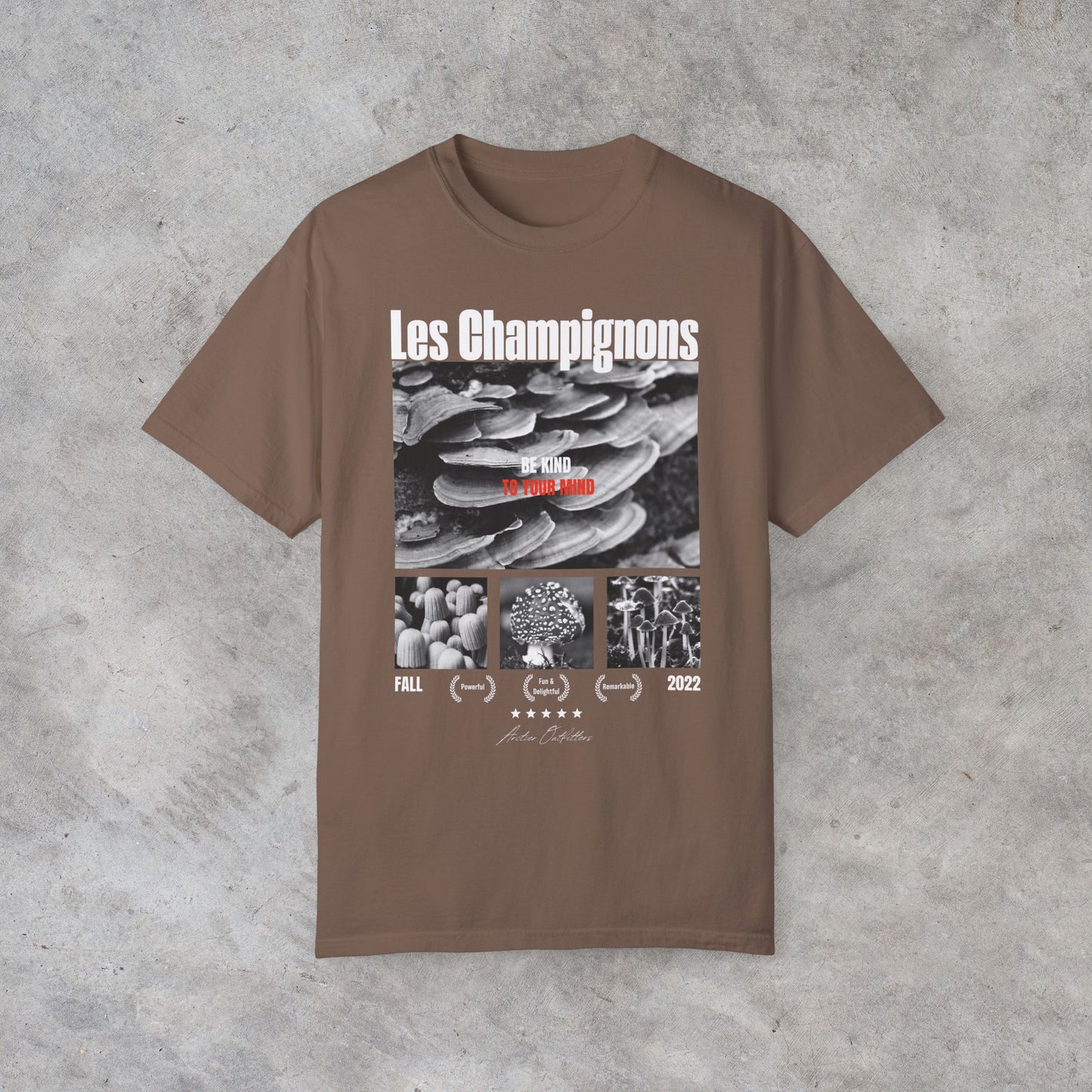 Les Champignons Graphic Tee (front print)
