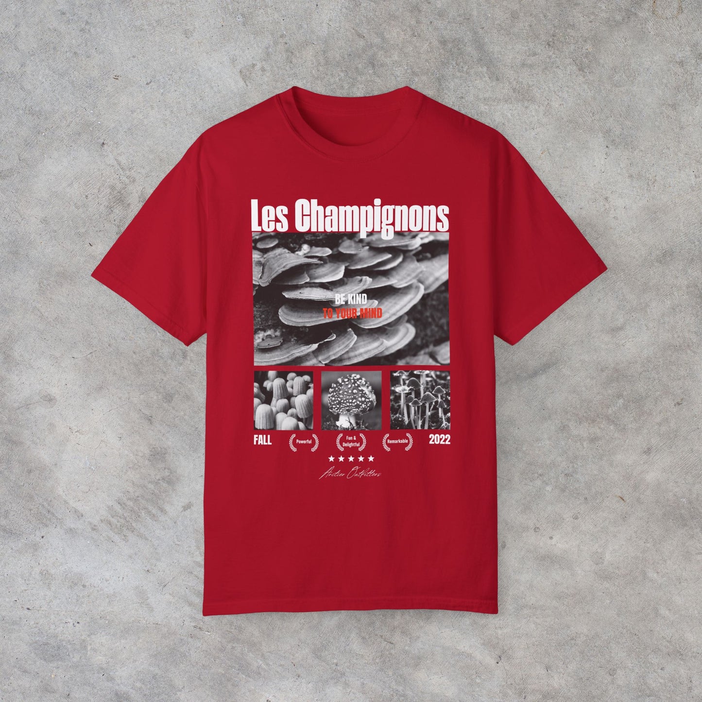 Les Champignons Graphic Tee (front print)