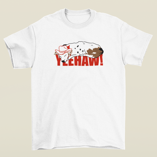 Yeehaw! Cowboy Dog Graphic Tshirt