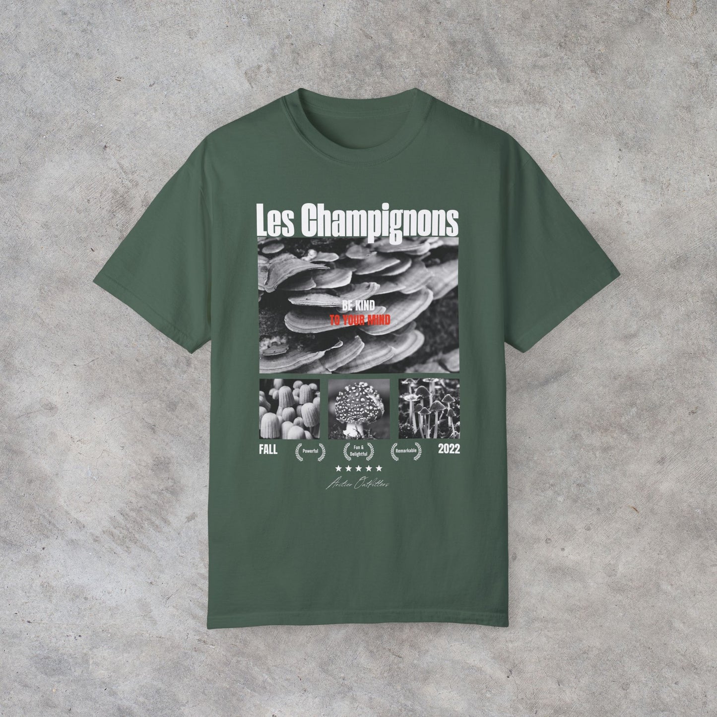 Les Champignons Graphic Tee (front print)
