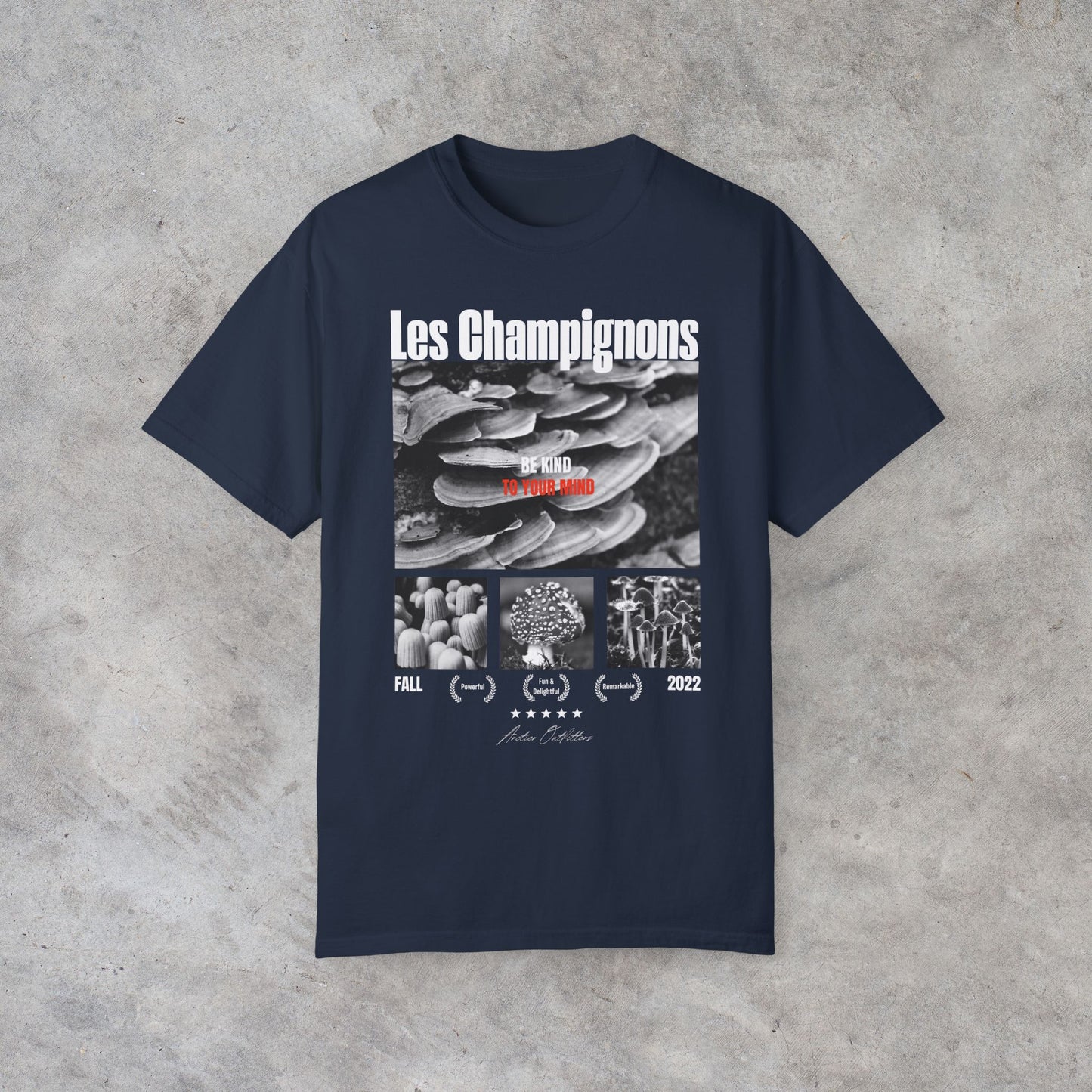 Les Champignons Graphic Tee (front print)